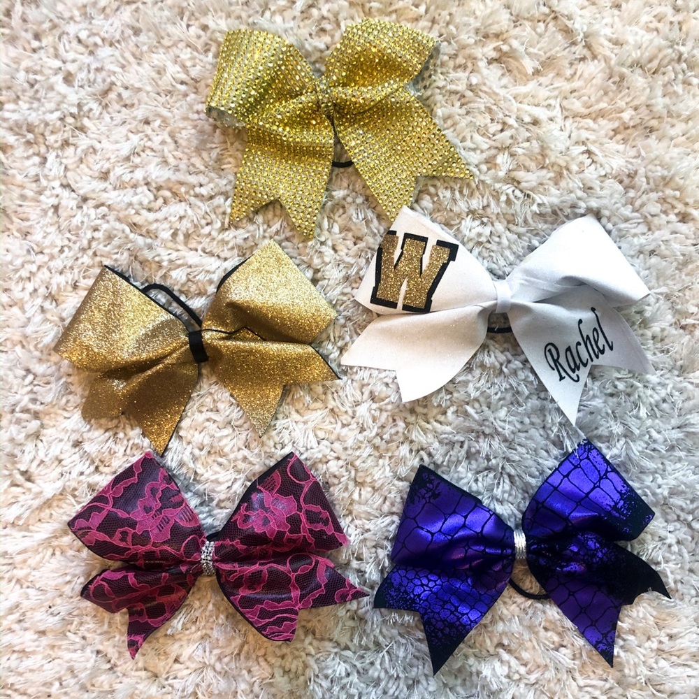 Multiple cheer bows!! 5 cheer bows for only $16